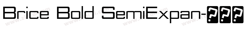 Brice Bold SemiExpan字体转换